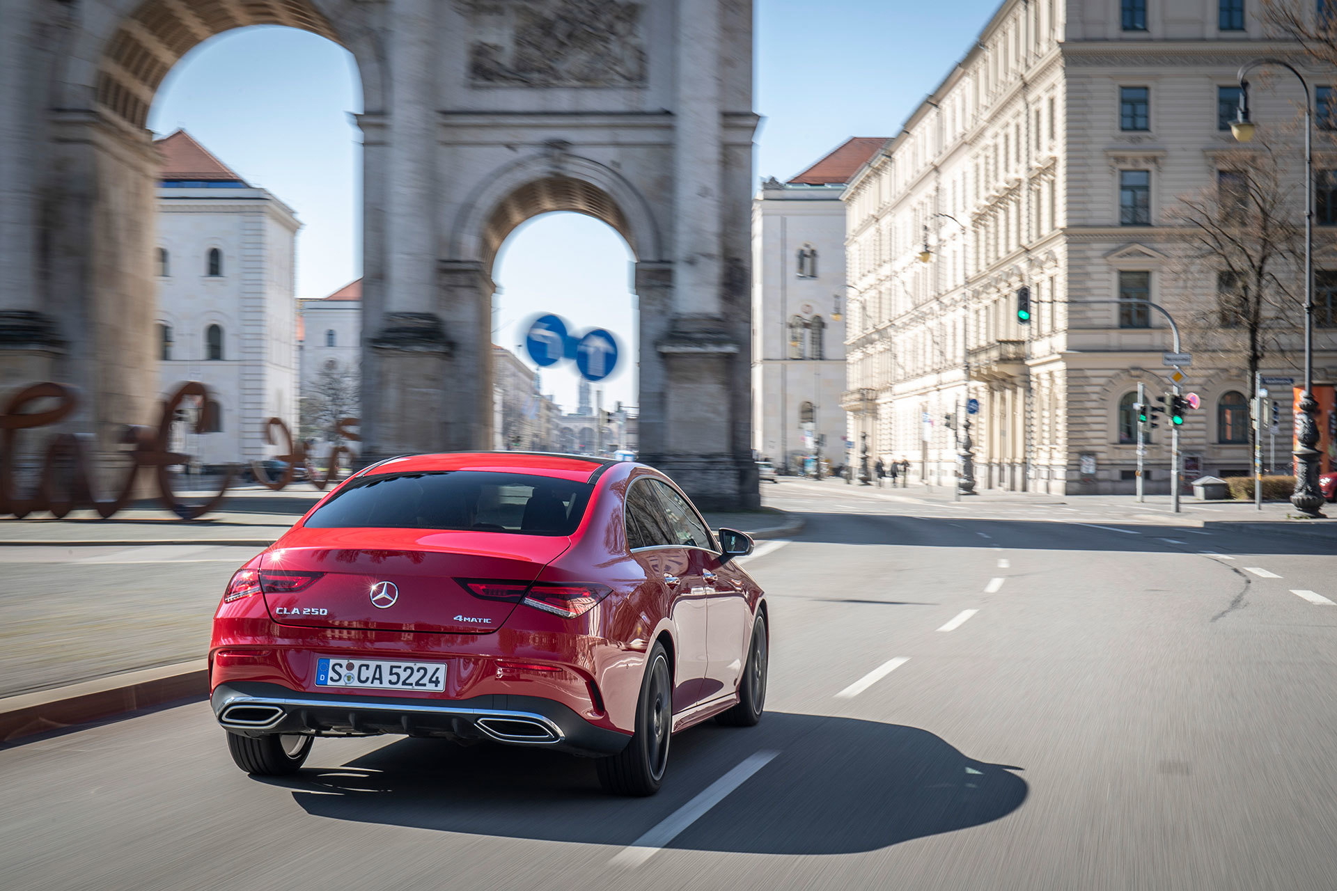 Mercedes Cla 2019 Rojo Prueba 58