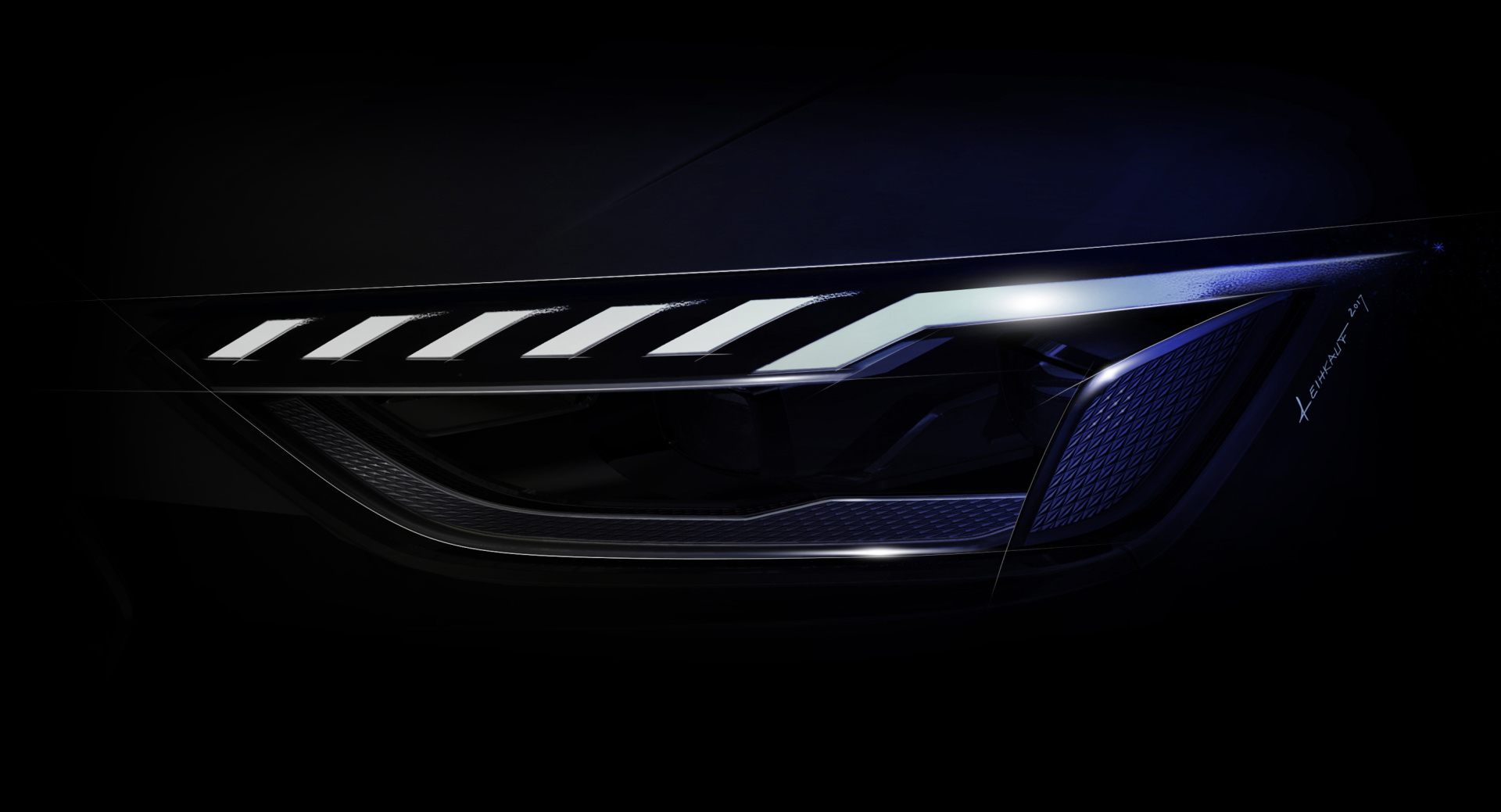 Vista lateral de un Audi A4 mostrando un diseño elegante y moderno.