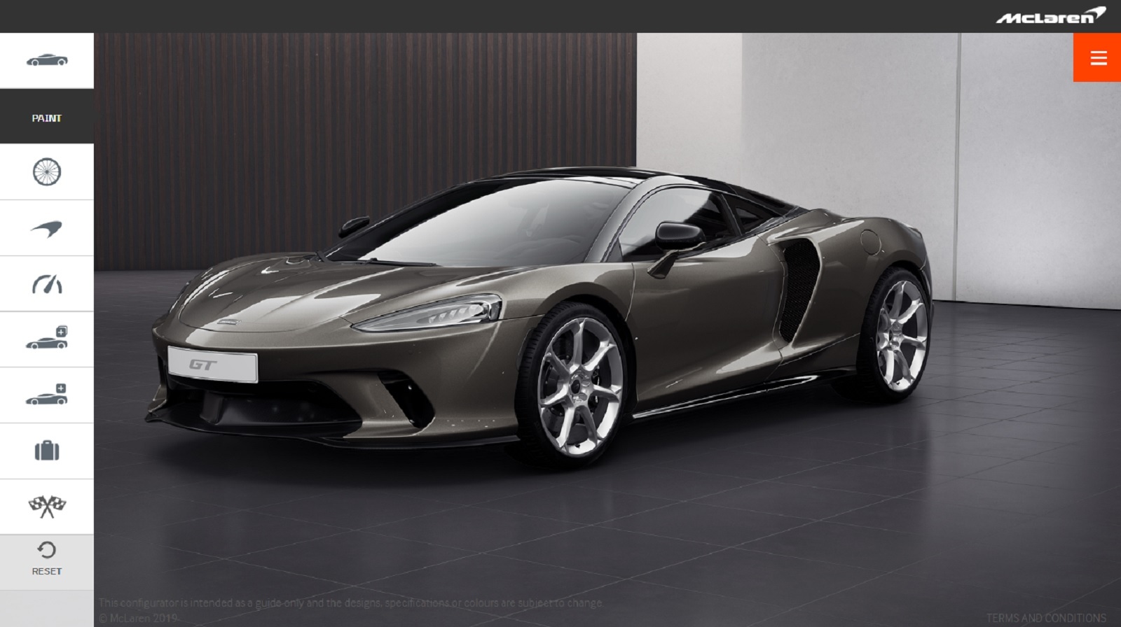 Configurador Mclaren Gt 05