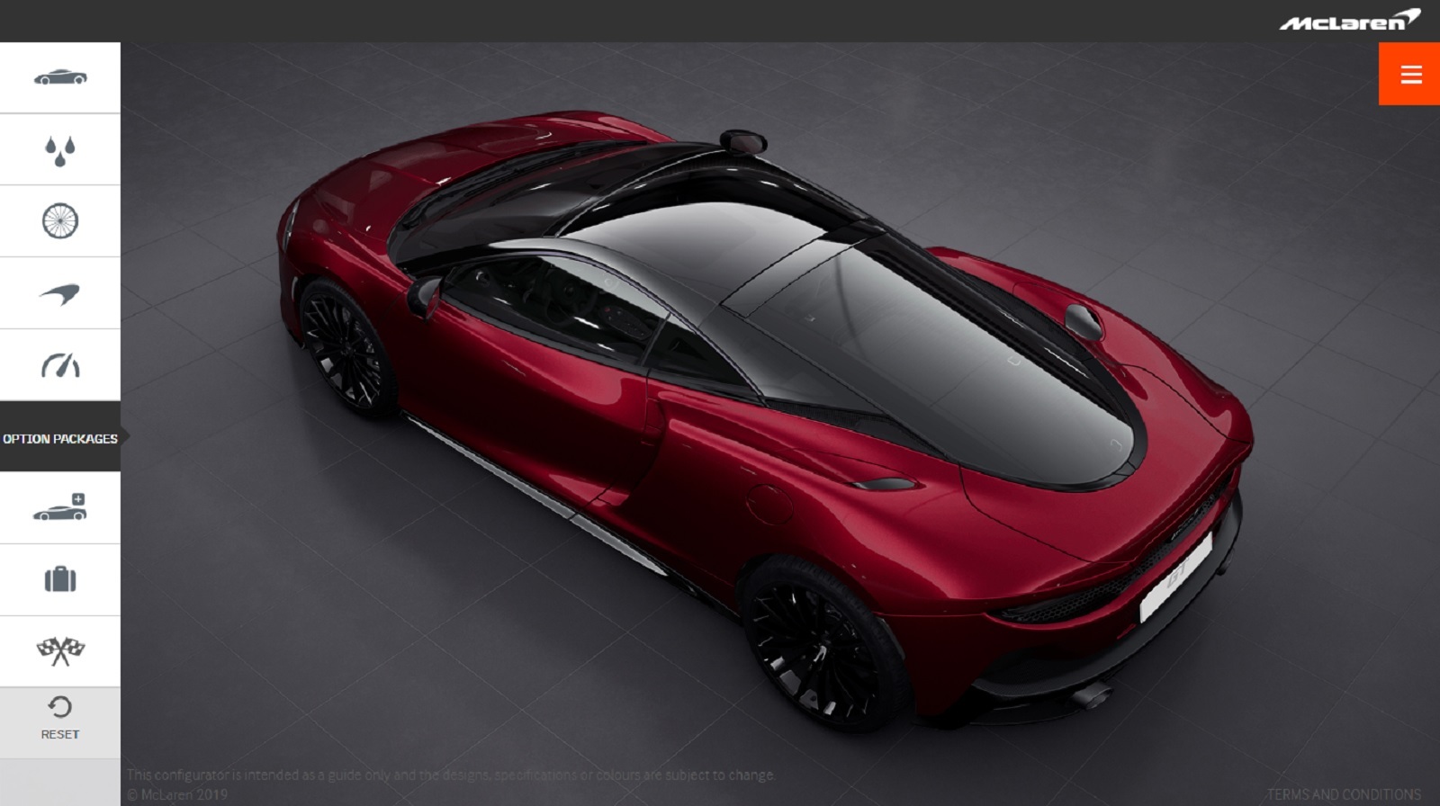 Configurador Mclaren Gt 06