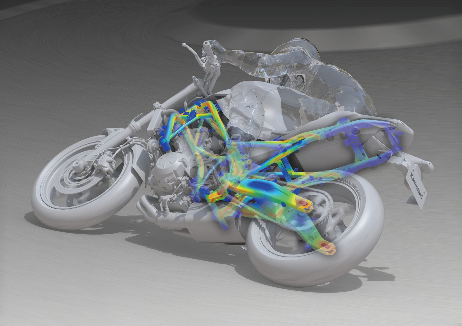 Kawasaki Ninja 650 Hi 17ex650k Cg Frame Swingarm