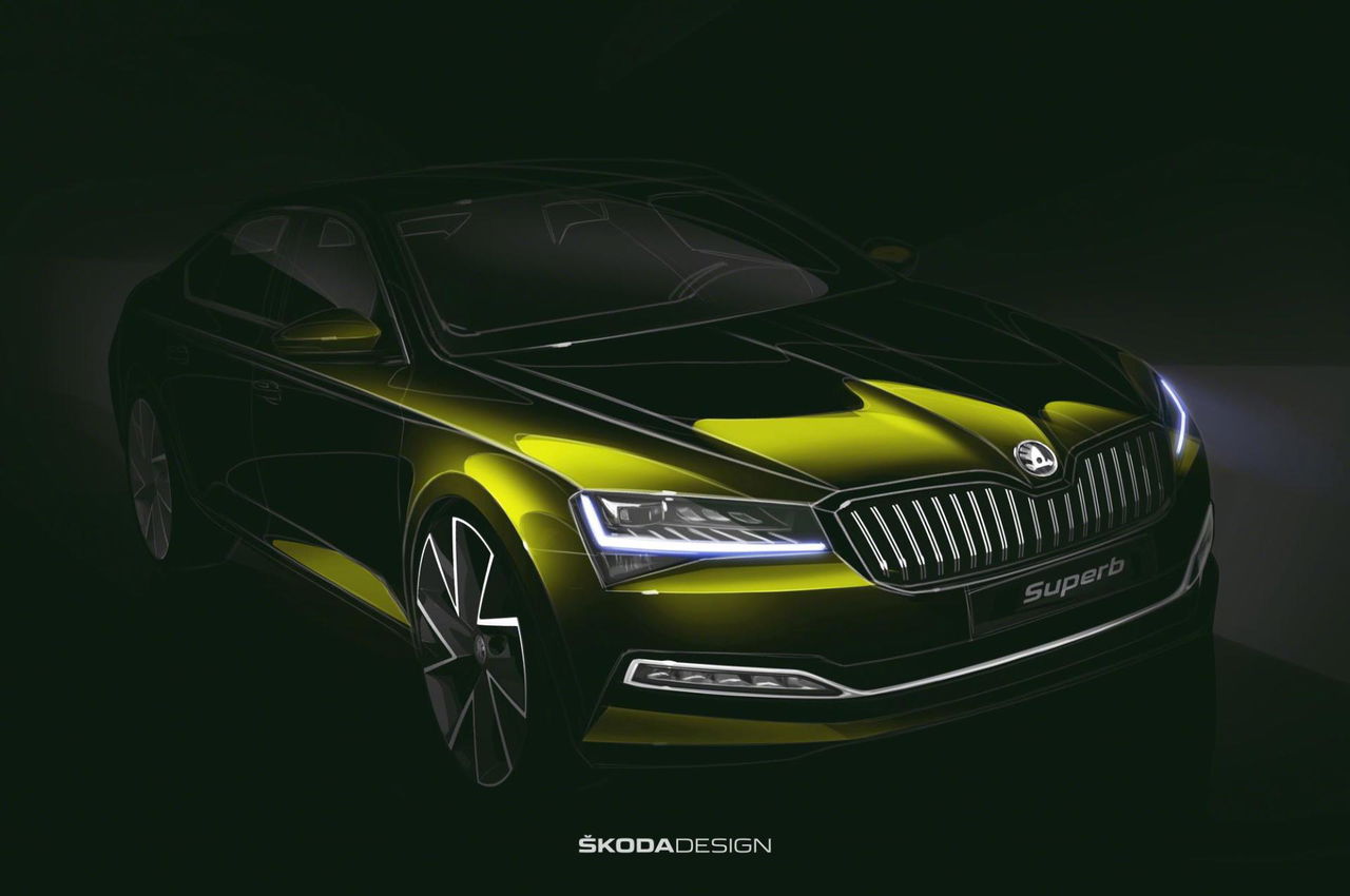 Skoda Superb Adelanto Boceto