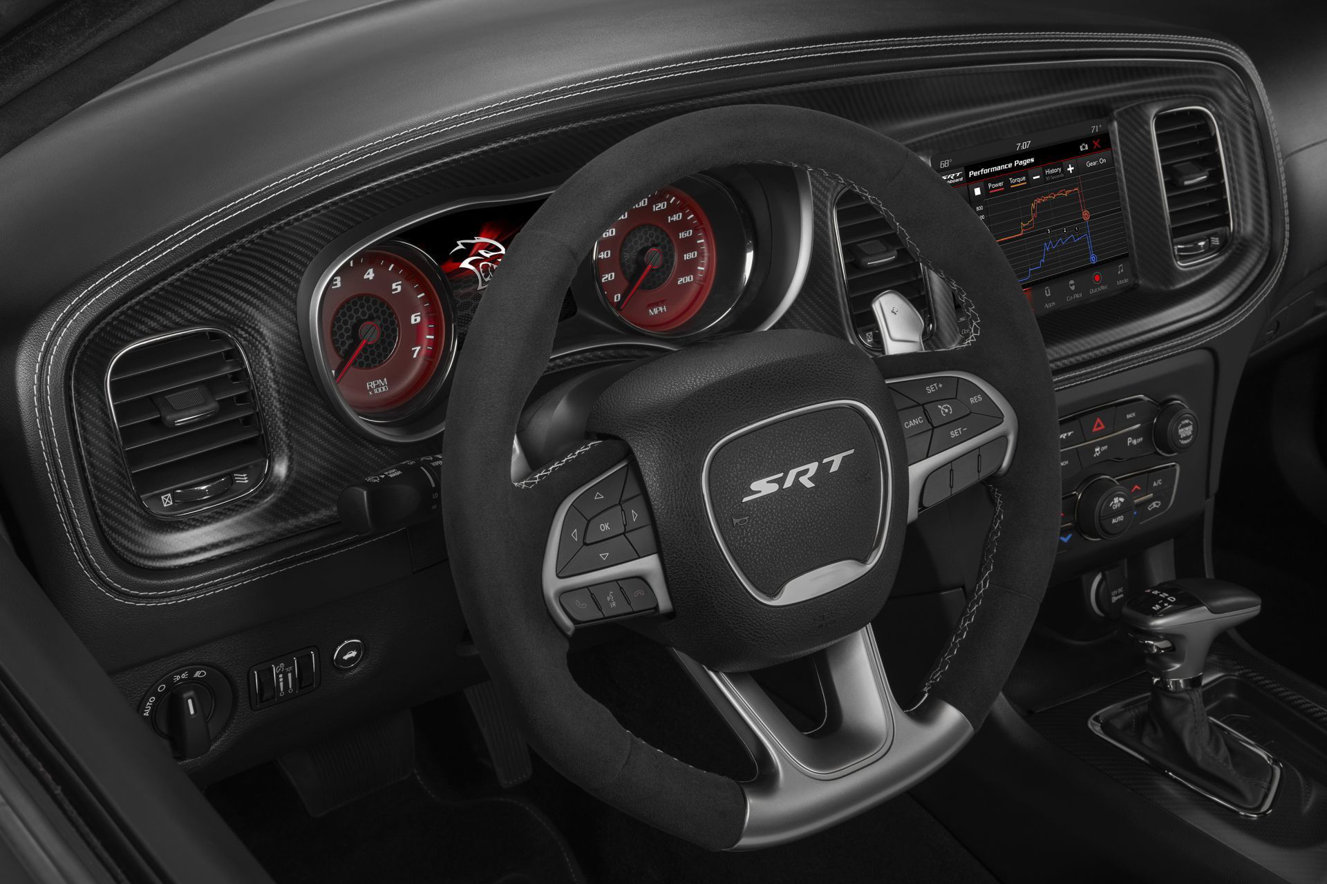 The Race Inspired Interior Of The Dodge Charger Srt Hellcat Wide