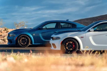 2020 Dodge Charger Scat Pack Widebody (front) And 2020 Dodge Cha
