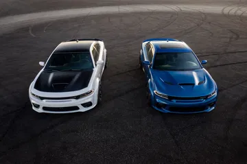 2020 Dodge Charger Scat Pack Widebody (left) And 2020 Dodge Char