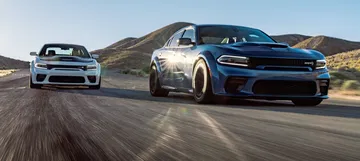 2020 Dodge Charger Scat Pack Widebody (left) And 2020 Dodge Char