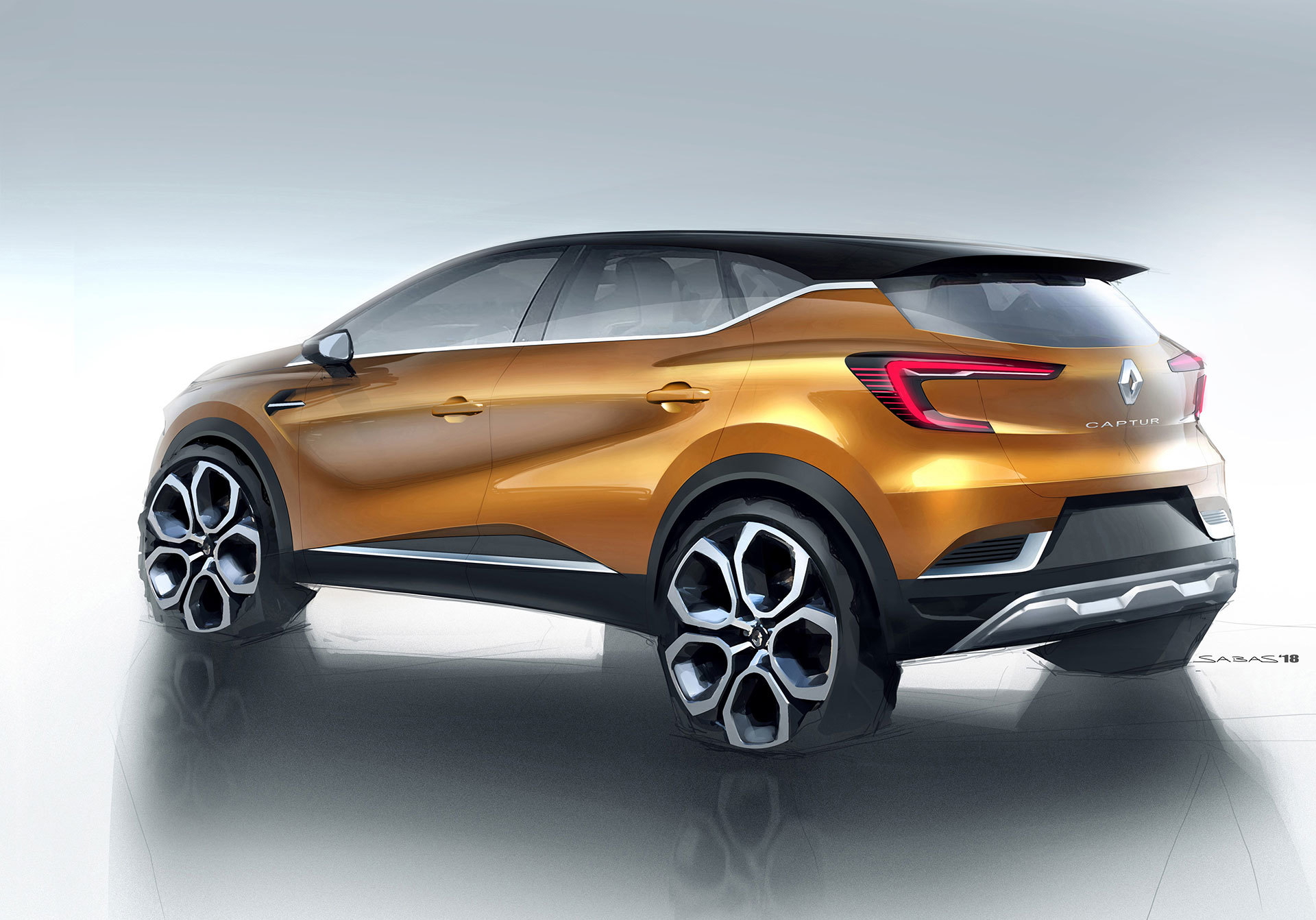 Renault Captur 2019 Bocetos 03