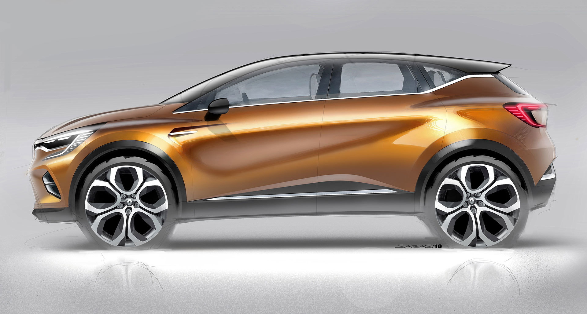 Renault Captur 2019 Bocetos 04