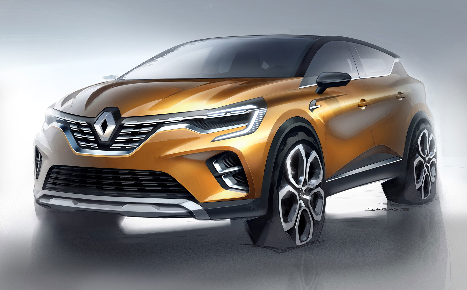 Renault Captur 2019 Bocetos 06