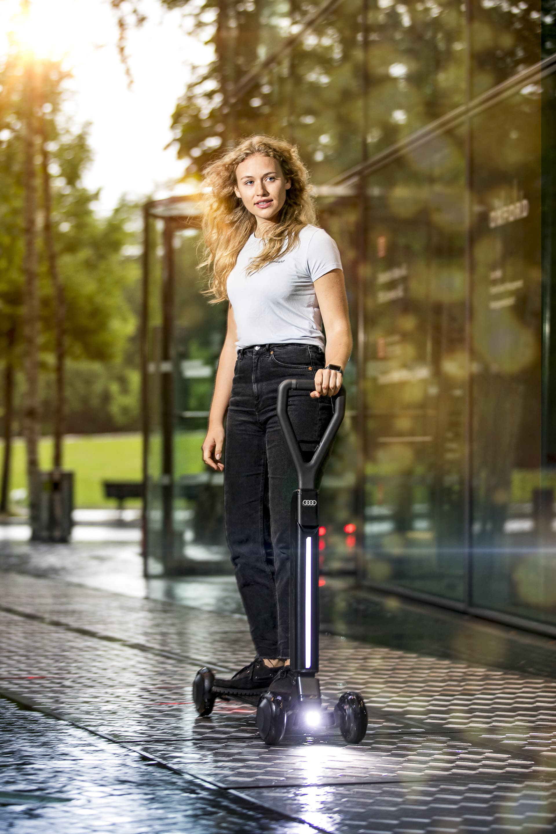 Audi Combines E Scooter With Skateboard