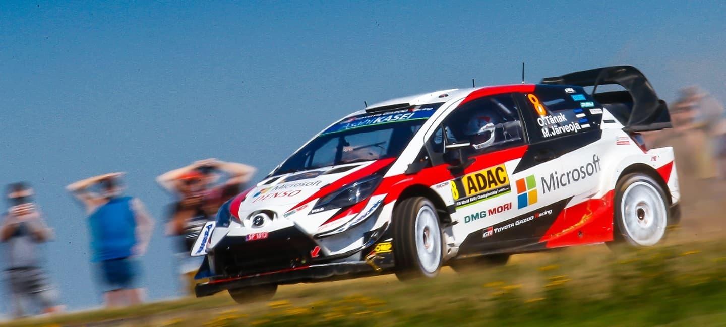 Rallye de Alemania 2019 Ott Tänak supera los problemas en su Toyota y