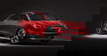Vista lateral del Ford Mustang Mach-E en color rojo destacando su silueta aerodinámica