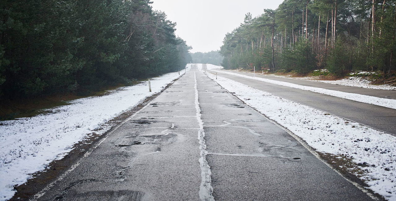 Nieve Carretera Baches