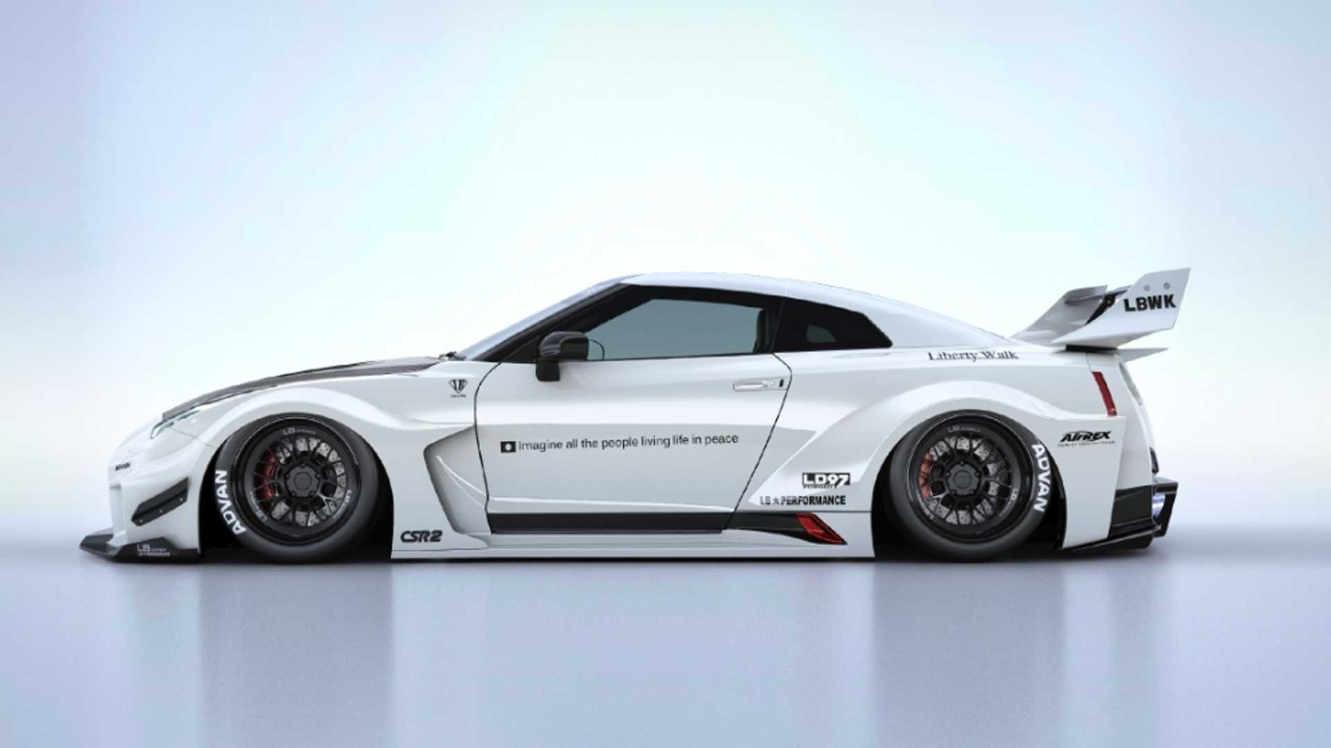 El Nissan GT-R ensanchado por Liberty Walk