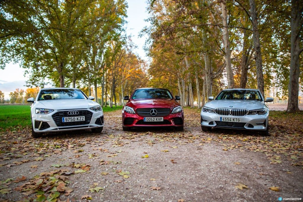  Comparativa en vídeo de Audi A4, BMW Serie   y Mercedes Clase C
