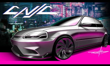 Honda Civic Cyber Night 1