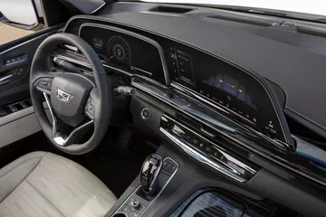 The 2021 Escalade Showcases The First Curved Oled In The Industr