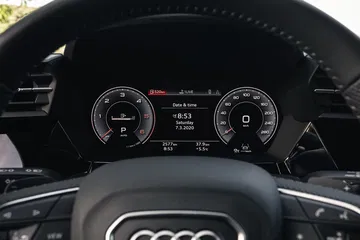 Vista del cuadro de instrumentos digital del Audi A3 Sportback 2020.