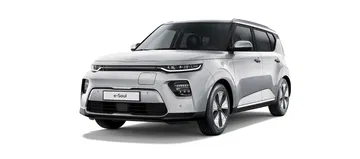 Vista del Kia e-Soul destacando su frontal y diseño lateral.