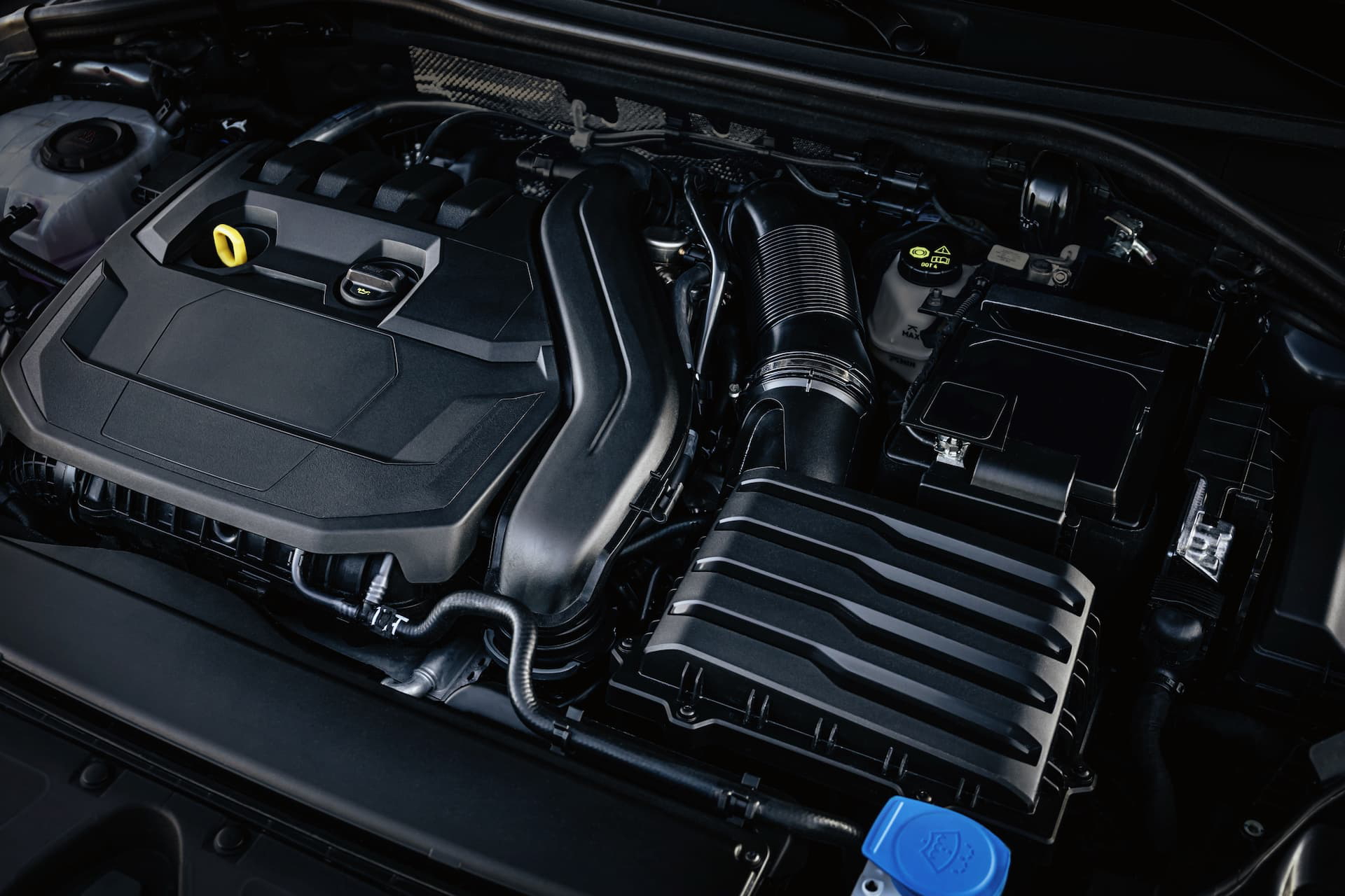 Vista detallada del motor TFSI del Audi A3 Sportback.