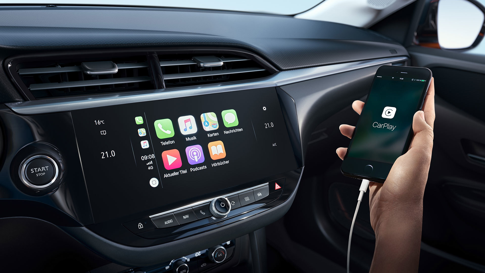 Opel Corsa E 2020 Interior Prueba 01