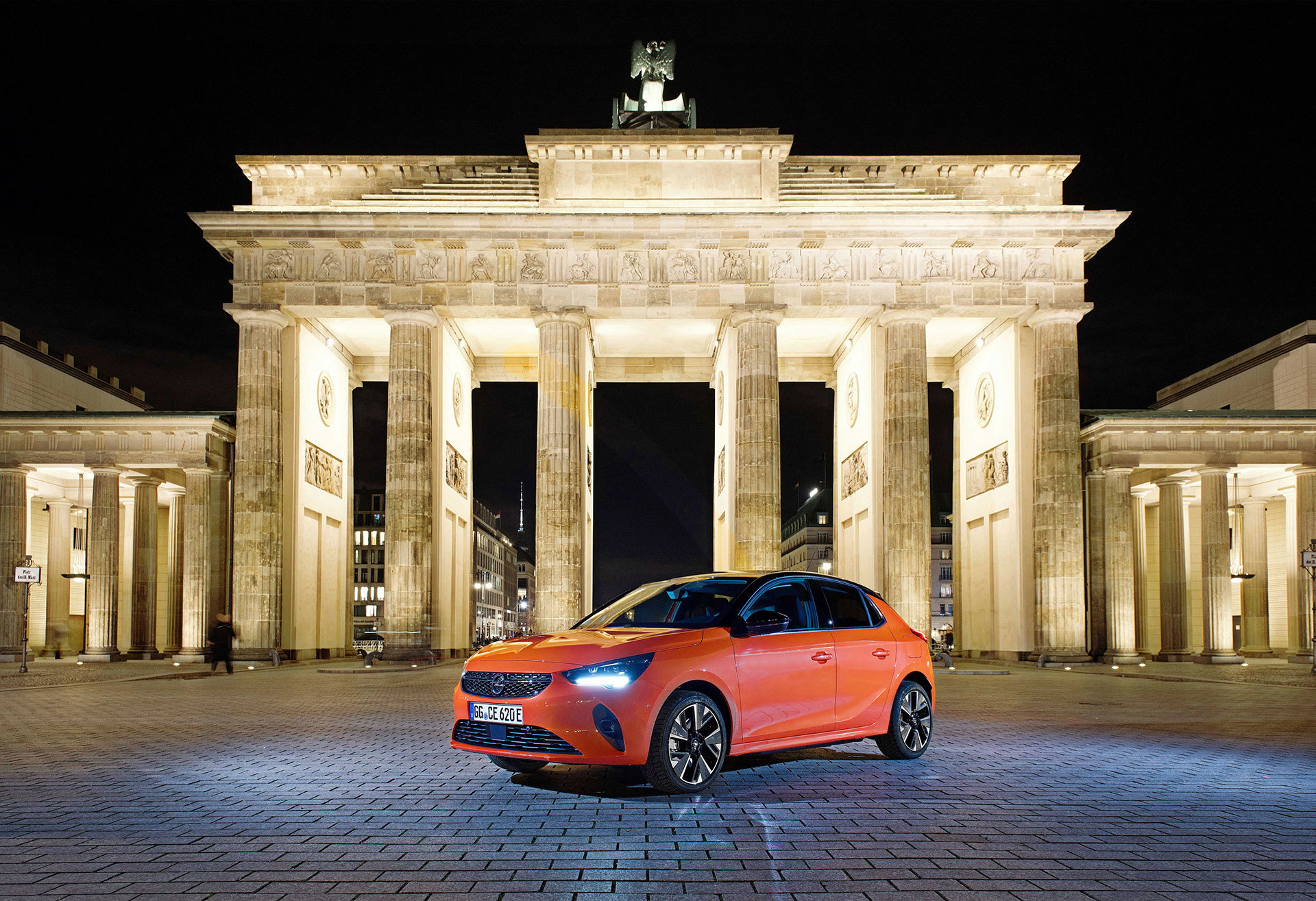 Opel Corsa E 2020 Naranja Prueba 46