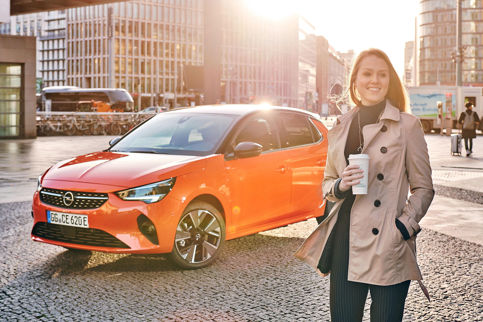Opel Corsa E 2020 Naranja Prueba 51