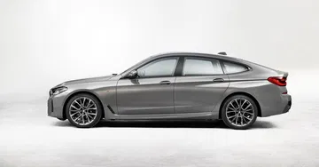 Silueta elegante del BMW Serie 6 Gran Turismo mostrando su perfil lateral.