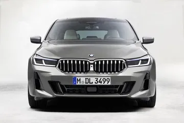Impactante frontal del BMW Serie 6 GT con su característica parrilla.