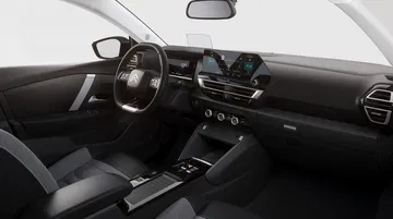 Vista detallada del tablero y consola central del Citroën C4.