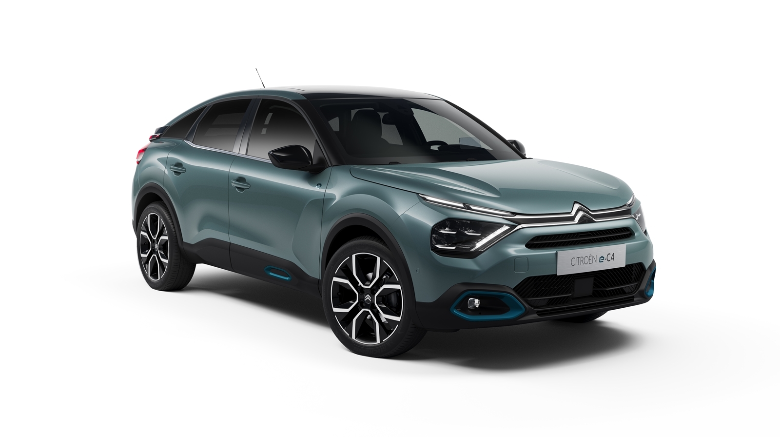 Vista angular delantera del Citroën C4 con diseño vanguardista.