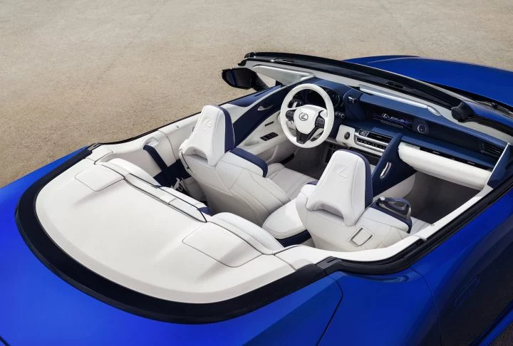 Lexus Lc Convertible Azul Interior