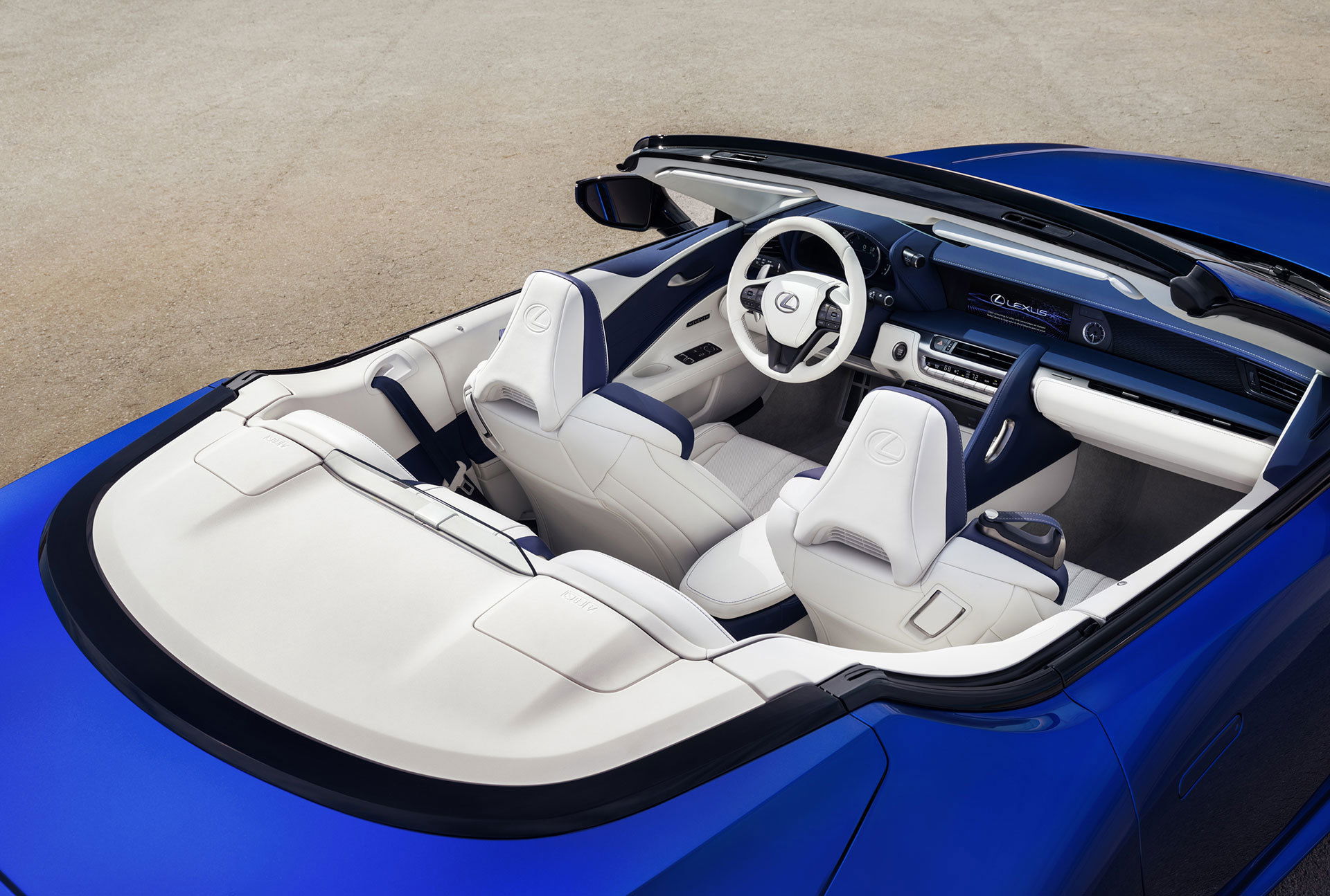 Lexus Lc Convertible Azul Interior