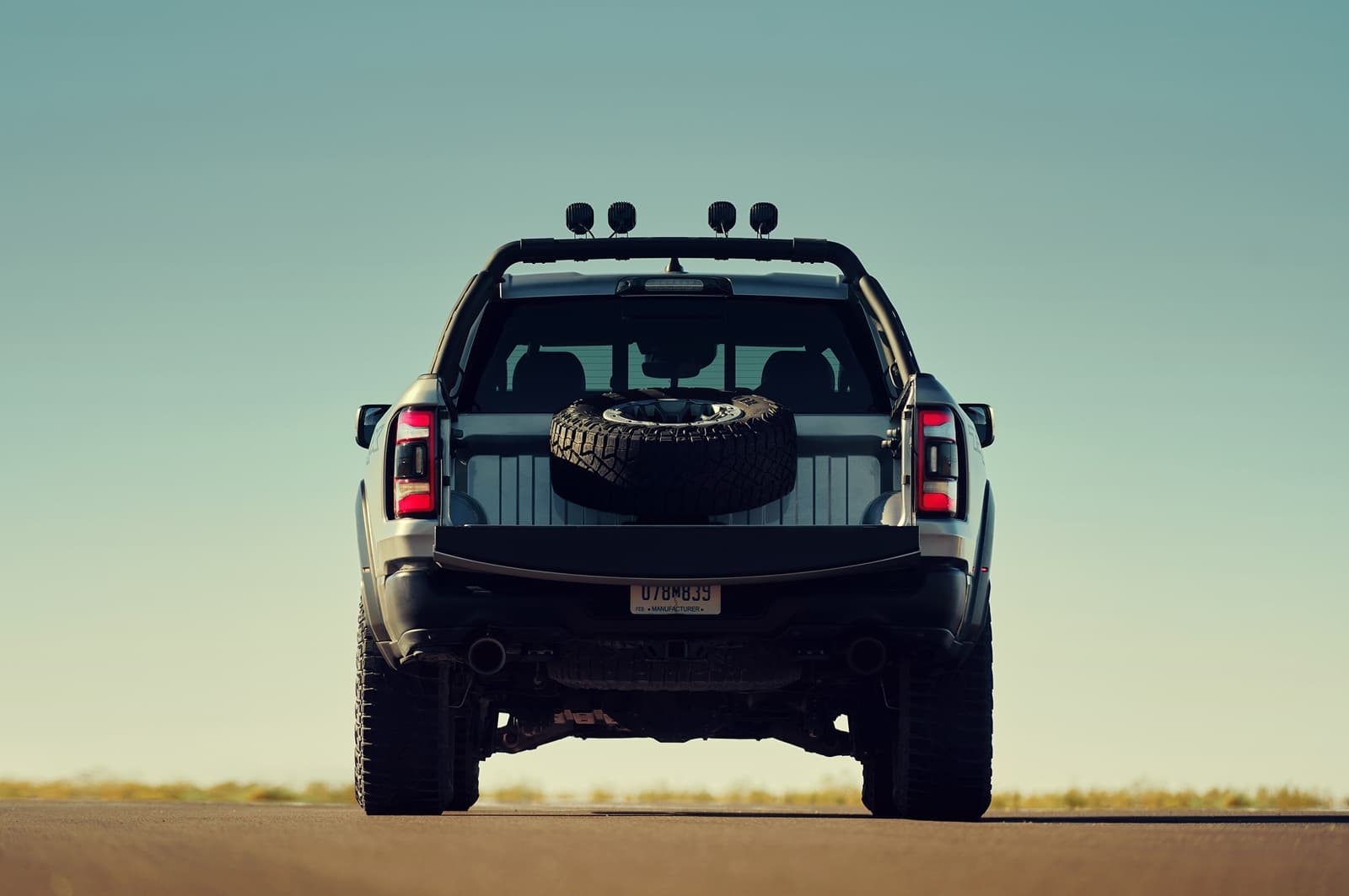 2021 Ram 1500 Trx Rear With Spare Tire And Wheel Carrier