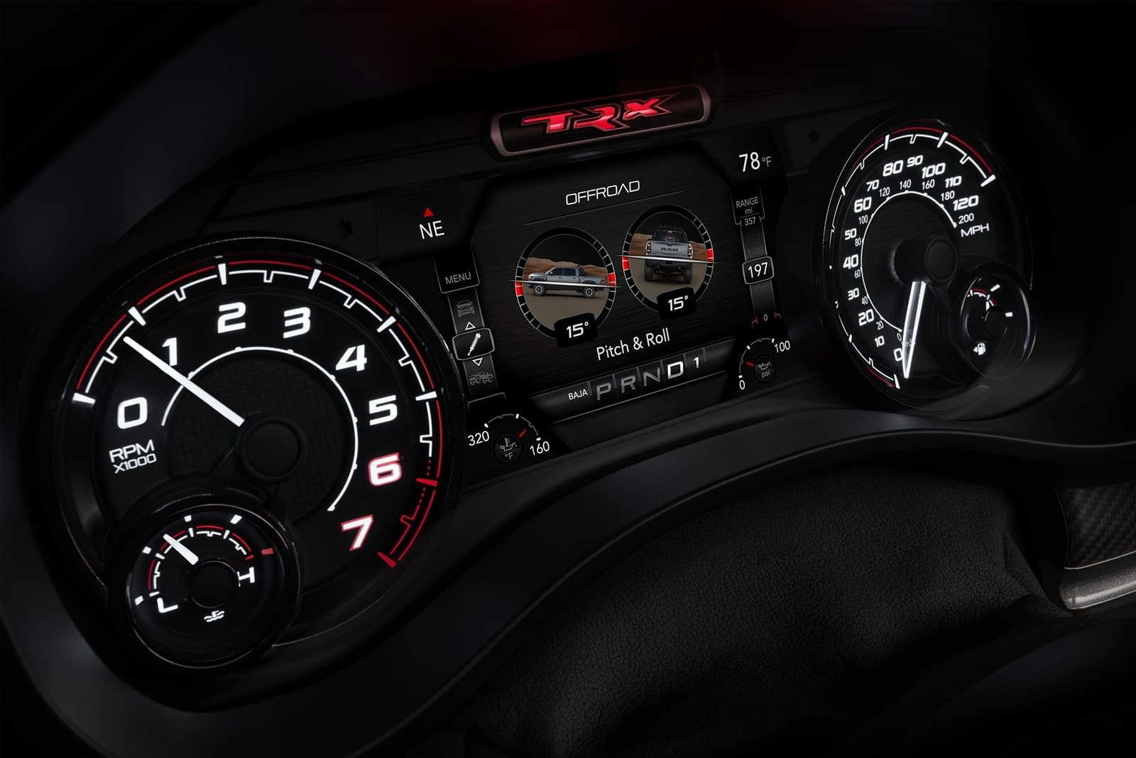 2021 Ram 1500 Trx Pitch And Roll Screen