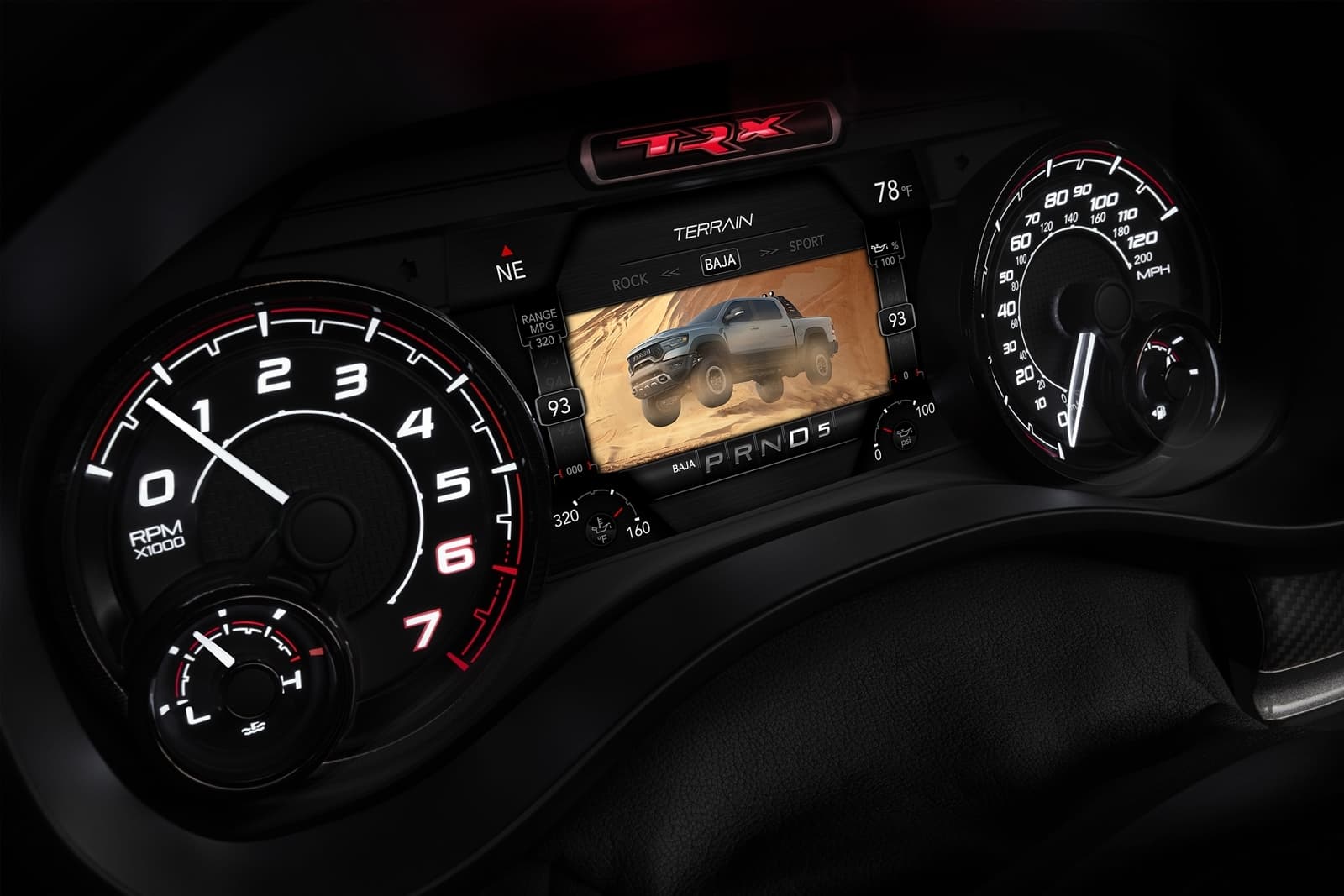 2021 Ram 1500 Trx Baja Terrain Screen