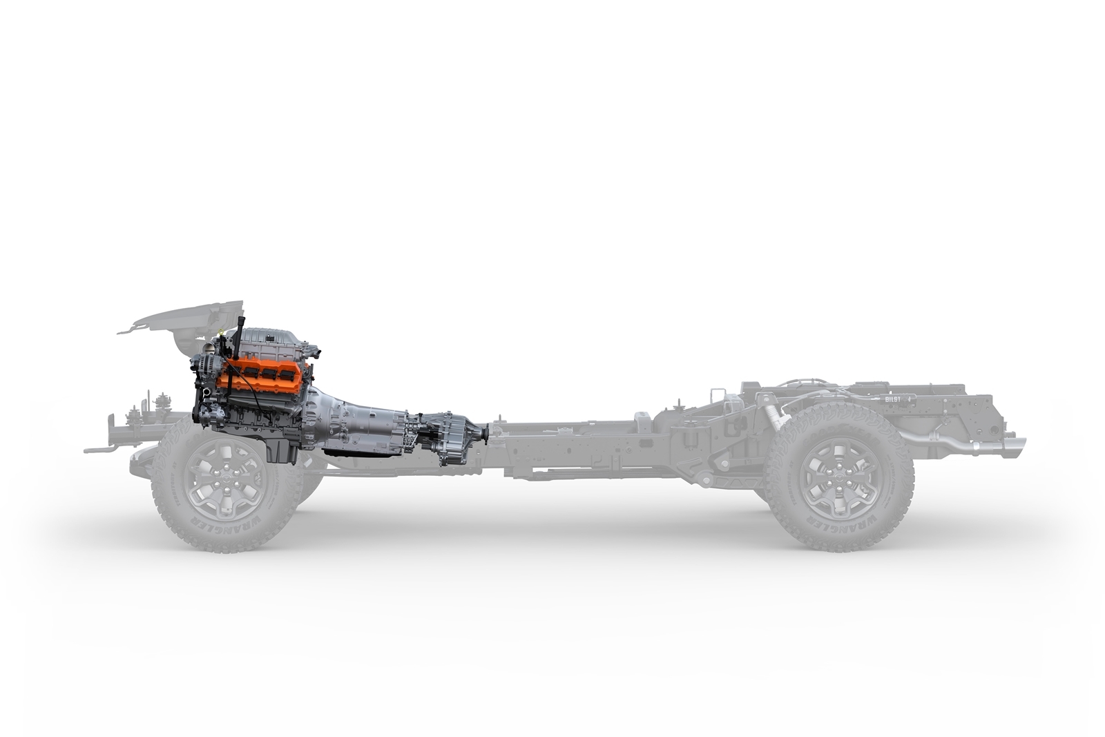 2021 Ram 1500 Trx Chassis With Engine And Transmission