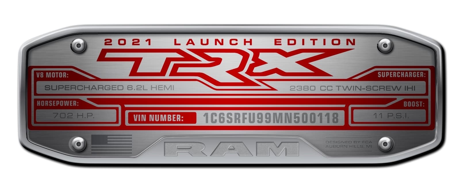 2021 Ram 1500 Trx Center Console Plate