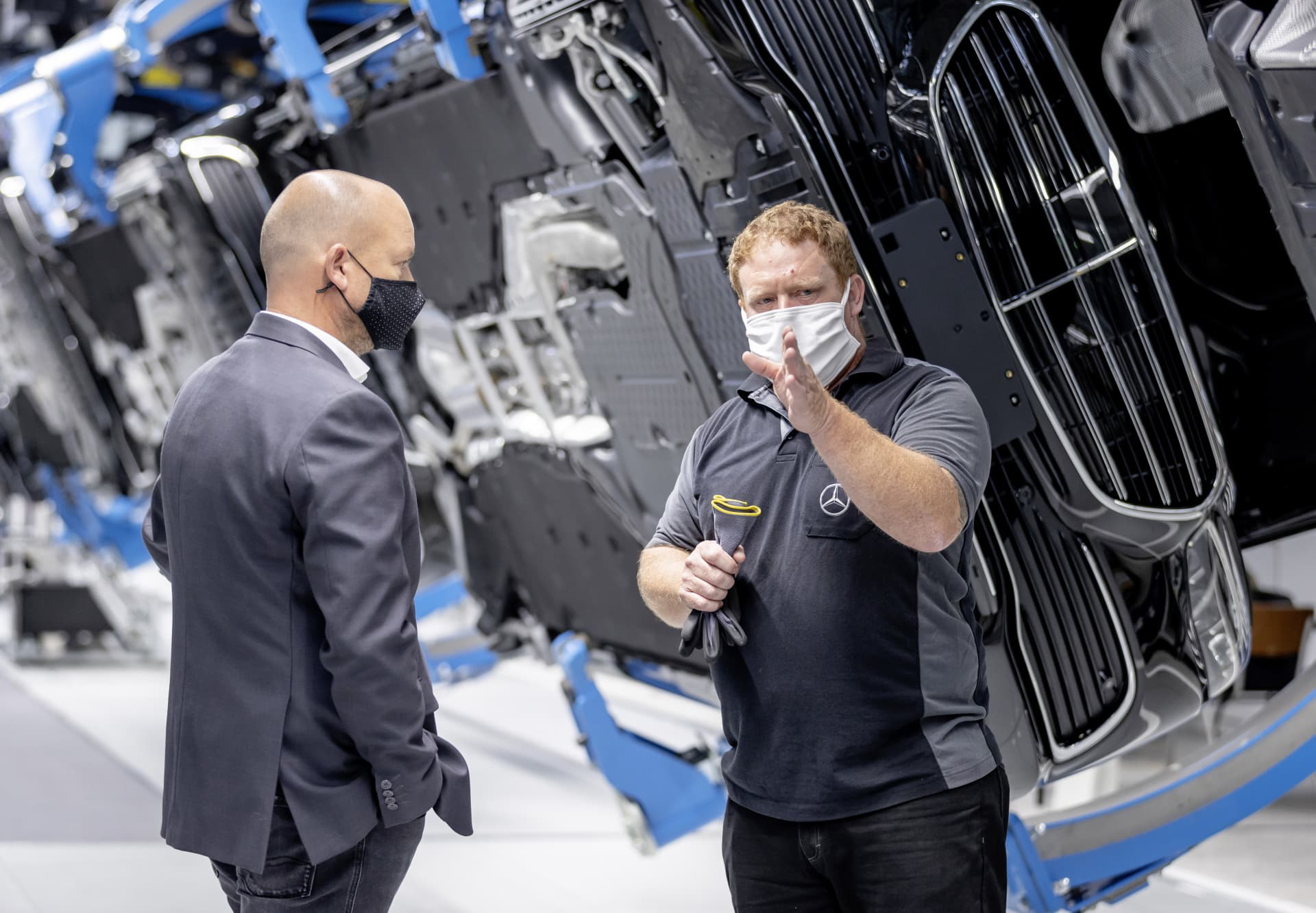Feierliche Eröffnung Der Factory 56 Und Produktionsstart Der Neuen Mercedes Benz S Klasse: Mercedes Benz Präsentiert Mit Der Factory 56 Die Zukunft Der Produktion Official Opening Of Factory 56 And Start Of Production Of The New Mercedes Benz S Class :