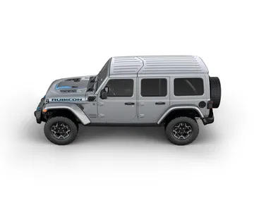 Side View Of The 2021 Jeep® Wrangler Rubicon 4xe Hybrid Electric
