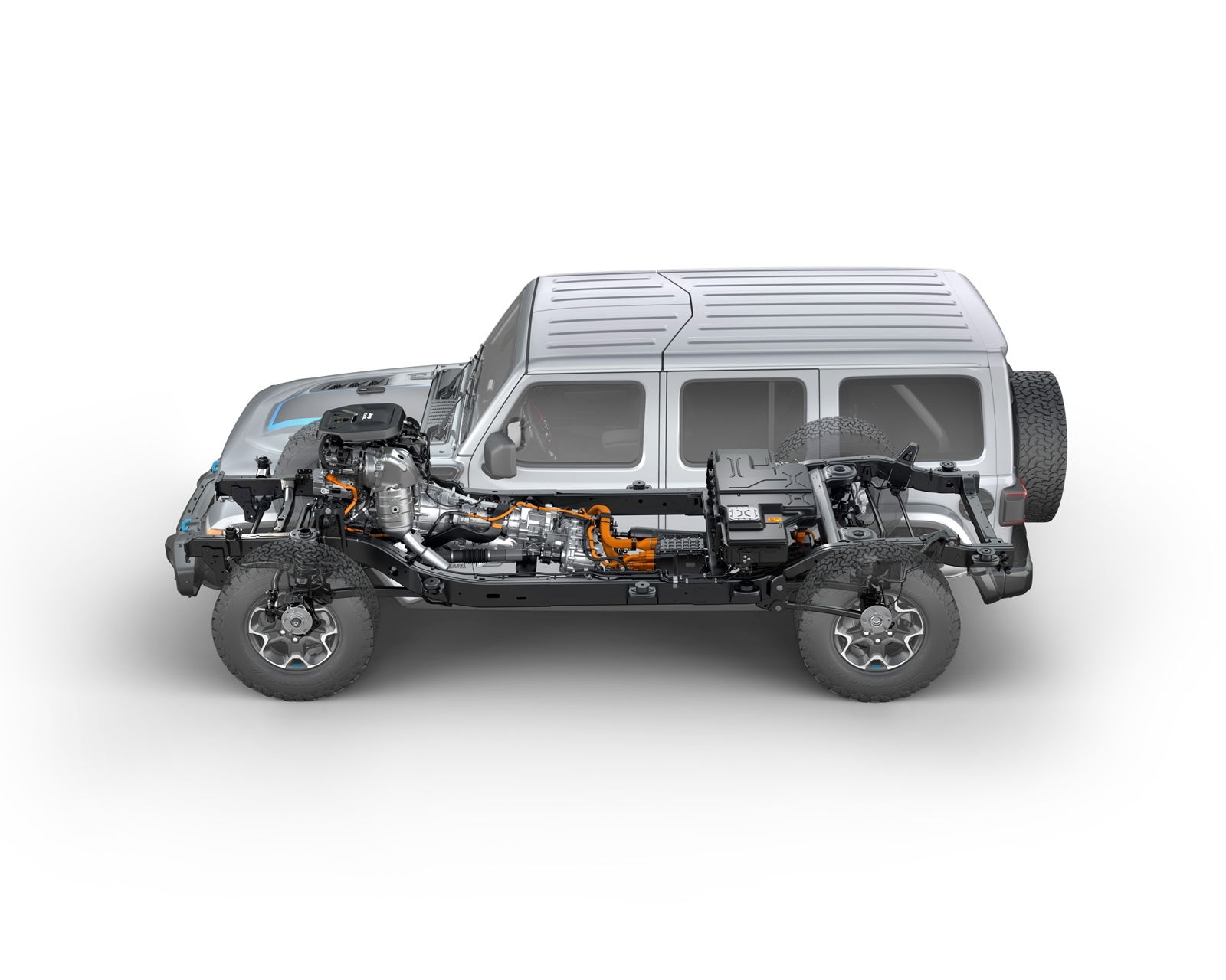 Side View Of The 2021 Jeep® Wrangler Rubicon 4xe Hybrid Electric