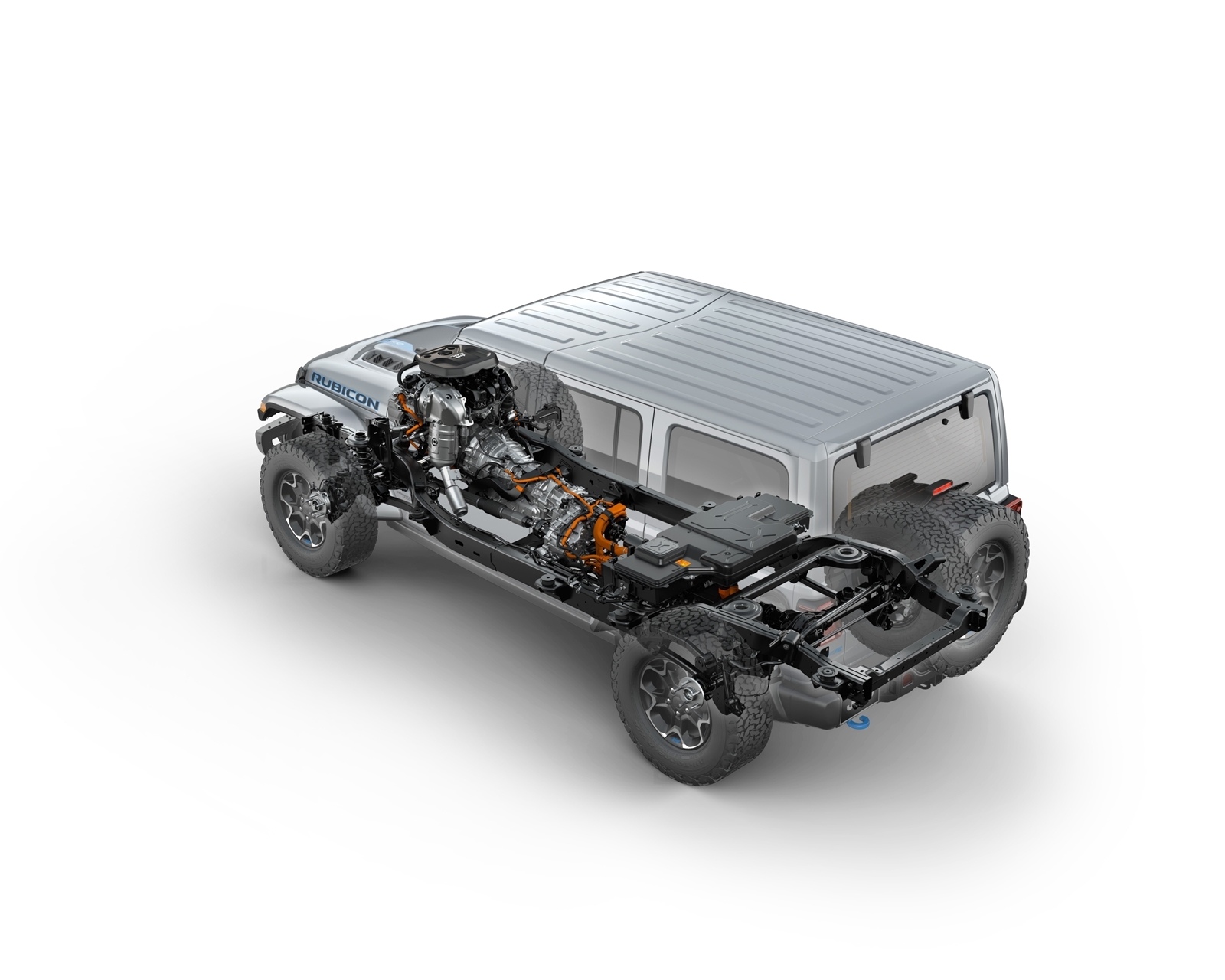 Rear Three Quarters View Of The 2021 Jeep® Wrangler Rubicon 4xe