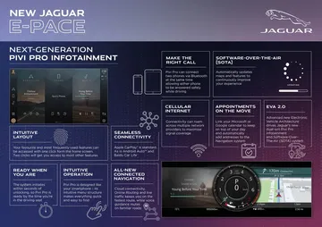 Vista detallada de la instrumentación digital del Jaguar E-PACE.