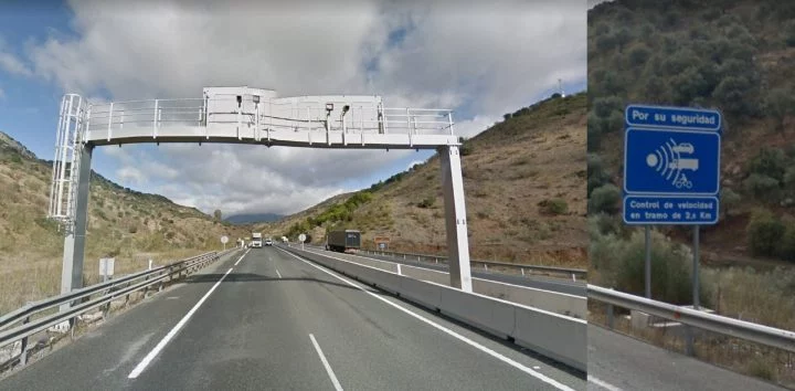 Radares De Tramo Dgt Portico Carretera Senal