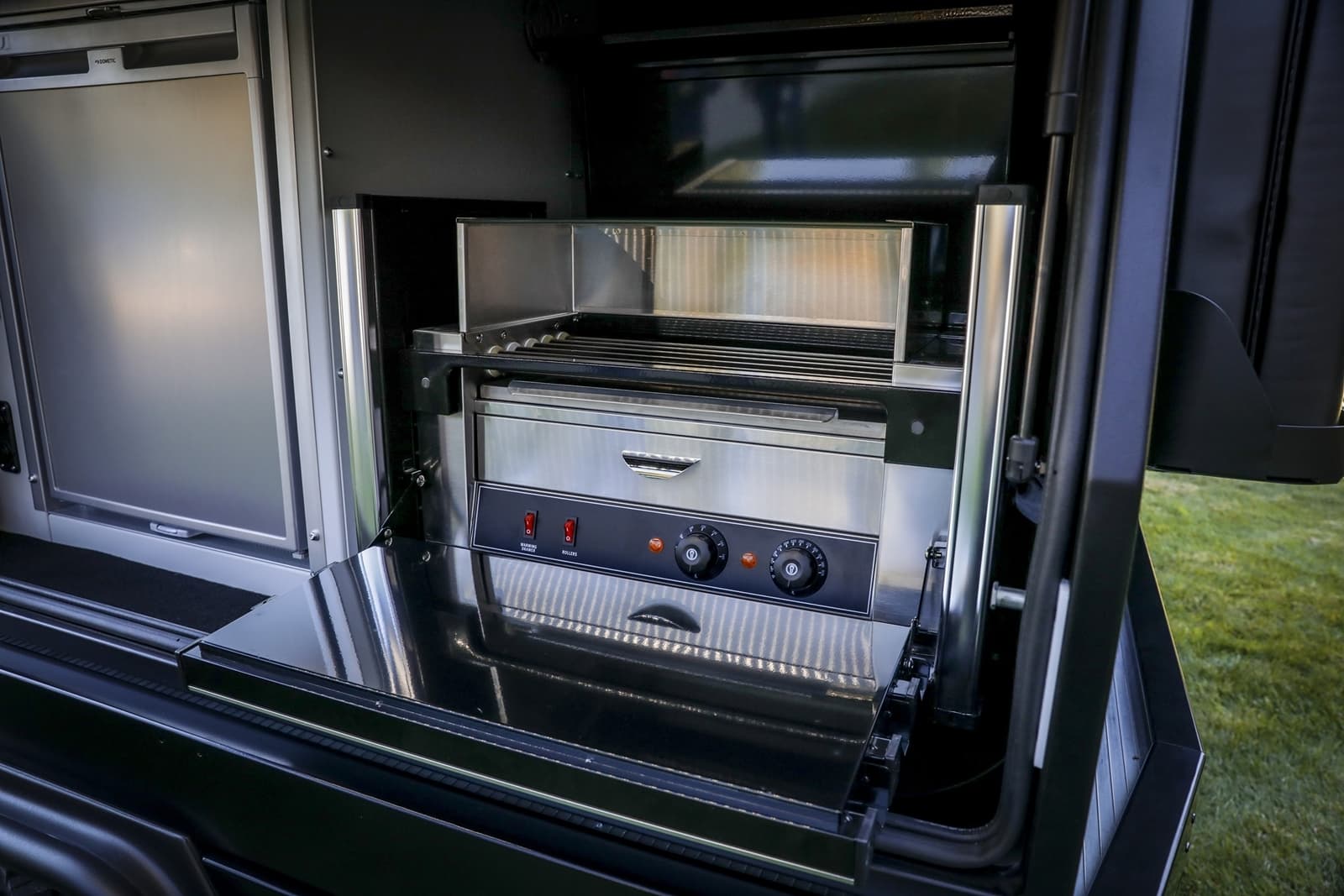 On The Driver’s Side Of The Pcor Storage System Of The Jeep To