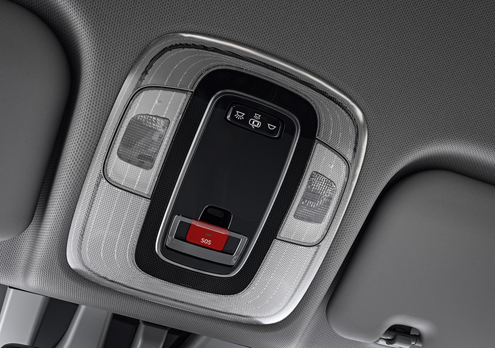 Vista cercana de la consola central del Hyundai i20, con controles de asistencia.