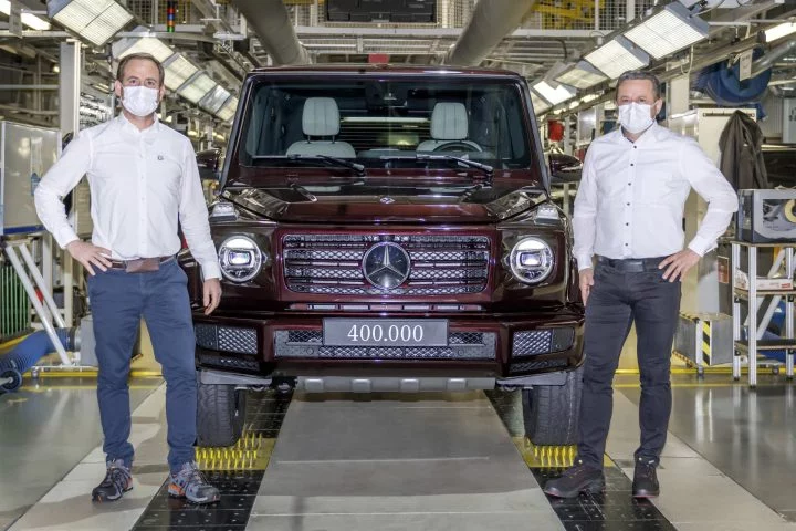 Mercedes Benz G Klasse: 400.000 Exemplare: Produktionsrekord Für Die G Klasse Mercedes Benz G Class: Production Anniversary: The 400,000th Iteration Of This Classic Off Road Vehicle Has Now Been Built