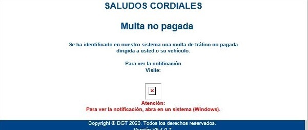 Phising Multa Falsa Dgt 6