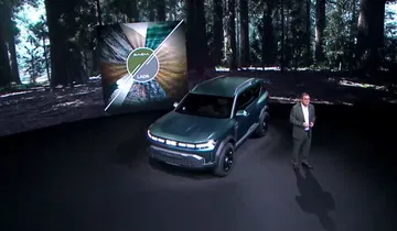 Vista frontal y lateral del Dacia Bigster en su presentación oficial.