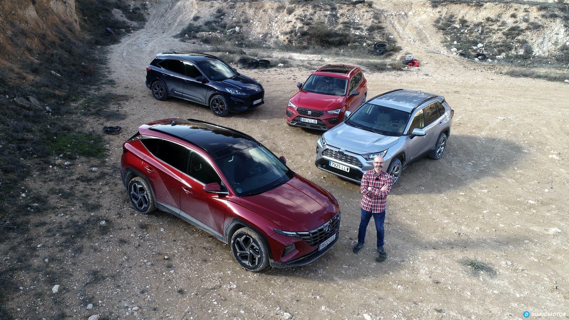 Comparativa 4x4 Tucson Ateca Kuga Rav4  01
